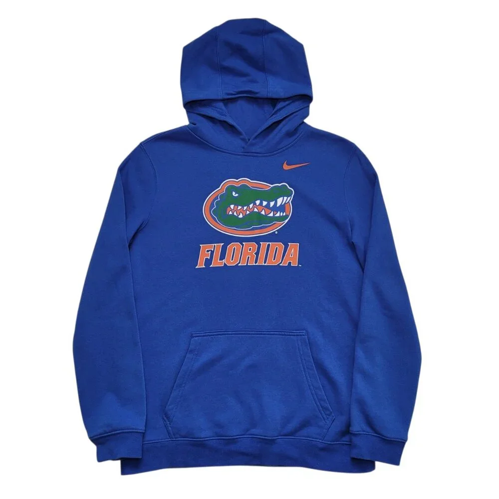 Nike Florida Gators Hoodie Blue NCAA College Pullover Sweatshirt Youth XLarge